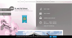 Desktop Screenshot of hno-praxis-scherer.de